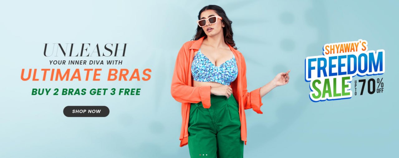 Shyaway Lingerie Offer Buy 2 Get 3 Free, Extra ₹100 Off with Code, and 2 Free Panties