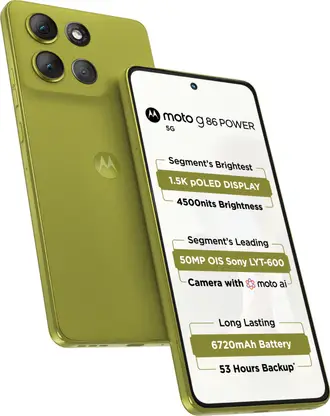 Motorola G86 Power 5G – 6720mAh battery, Dimensity 7400, 50MP OIS camera, and IP68/IP69 durability.