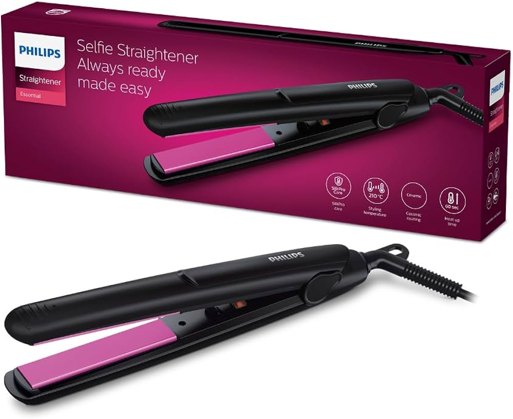 Philips Selfie Hair Straightener HP8302 with SilkPro Care & Ceramic Plates