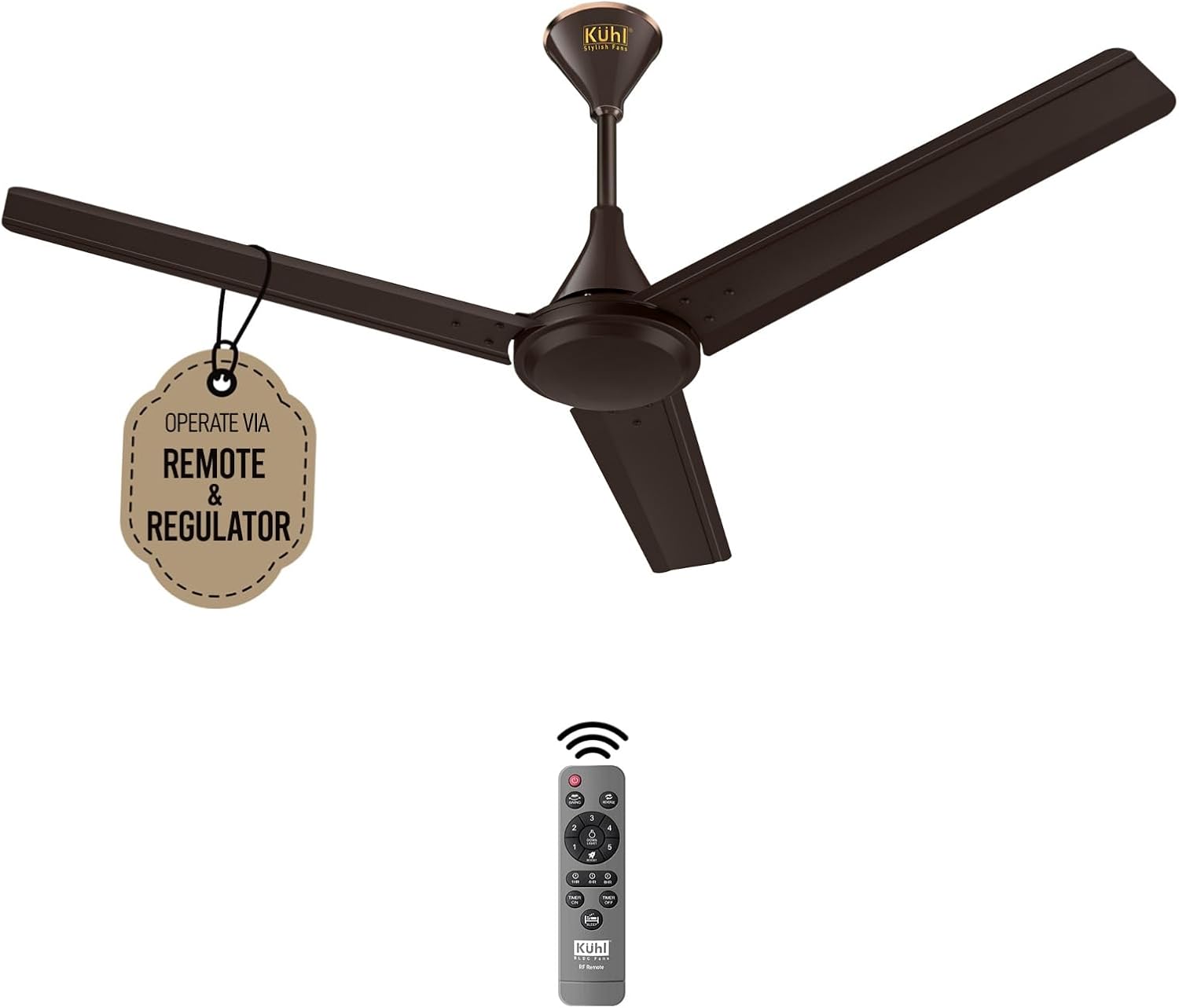 KUHL Fest B1 1200 mm BLDC Ceiling Fan with High Air Flow & Remote